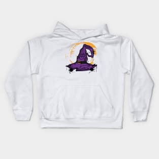 Witch hat sketch Kids Hoodie